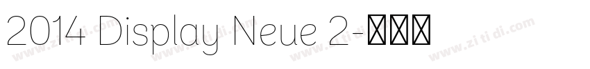 2014 Display Neue 2字体转换